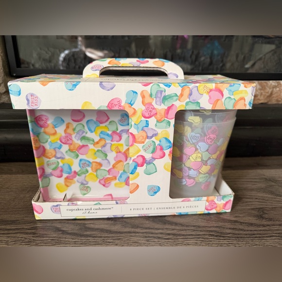 cupcakes & cashmere Other - cupcakes & cashmere Colorful Heart Party Cup Set